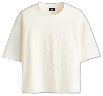 Oversized Motif-Detail Cotton T-Shirt