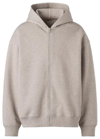 Sweat Oversized Full-Zip Hoodie
