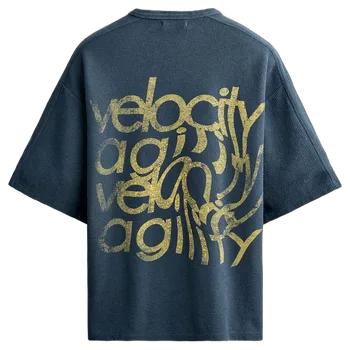 Washed Printed Knit T-Shirt